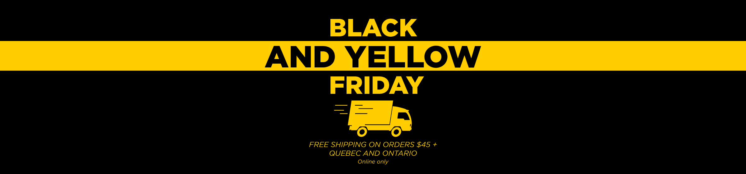 Slider Black and yellow friday